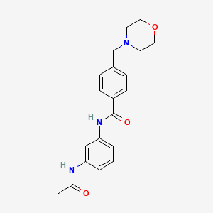 molecular formula C20H23N3O3 B4392439 N-[3-(acetylamino)phenyl]-4-(4-morpholinylmethyl)benzamide 