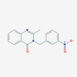 molecular formula C16H13N3O3 B4392445 2-methyl-3-(3-nitrobenzyl)-4(3H)-quinazolinone 