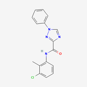 N-(3-chloro-2-methylphenyl)-1-phenyl-1H-1,2,4-triazole-3-carboxamide