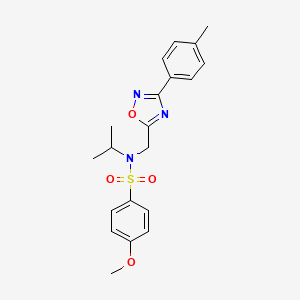 N-isopropyl-4-methoxy-N-{[3-(4-methylphenyl)-1,2,4-oxadiazol-5-yl]methyl}benzenesulfonamide