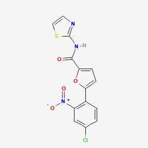 5-(4-chloro-2-nitrophenyl)-N-1,3-thiazol-2-yl-2-furamide