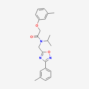 N-isopropyl-2-(3-methylphenoxy)-N-{[3-(3-methylphenyl)-1,2,4-oxadiazol-5-yl]methyl}acetamide