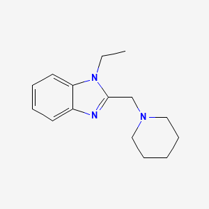 molecular formula C15H21N3 B4392618 1-ethyl-2-(1-piperidinylmethyl)-1H-benzimidazole 