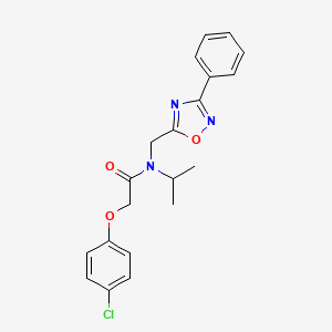 2-(4-chlorophenoxy)-N-isopropyl-N-[(3-phenyl-1,2,4-oxadiazol-5-yl)methyl]acetamide