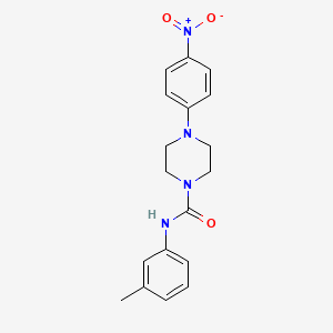 N-(3-methylphenyl)-4-(4-nitrophenyl)-1-piperazinecarboxamide