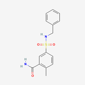 5-[(benzylamino)sulfonyl]-2-methylbenzamide