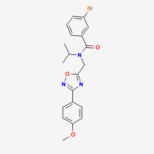 molecular formula C20H20BrN3O3 B4392793 3-bromo-N-isopropyl-N-{[3-(4-methoxyphenyl)-1,2,4-oxadiazol-5-yl]methyl}benzamide 