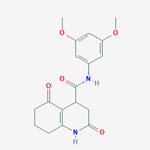 N-(3,5-dimethoxyphenyl)-2,5-dioxo-1,2,3,4,5,6,7,8-octahydro-4-quinolinecarboxamide