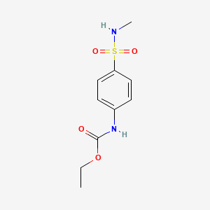 molecular formula C10H14N2O4S B4392821 ethyl {4-[(methylamino)sulfonyl]phenyl}carbamate 