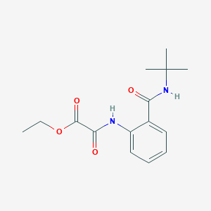molecular formula C15H20N2O4 B4392843 ethyl ({2-[(tert-butylamino)carbonyl]phenyl}amino)(oxo)acetate 