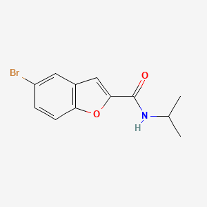 molecular formula C12H12BrNO2 B4392871 5-bromo-N-isopropyl-1-benzofuran-2-carboxamide 