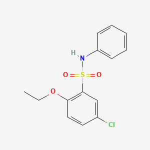 molecular formula C14H14ClNO3S B4392918 5-chloro-2-ethoxy-N-phenylbenzenesulfonamide 