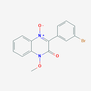 molecular formula C15H11BrN2O3 B4392973 3-(3-bromophenyl)-1-methoxy-2(1H)-quinoxalinone 4-oxide 