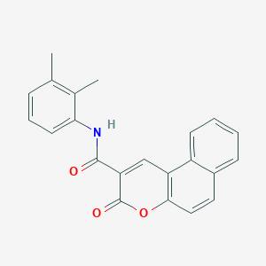 molecular formula C22H17NO3 B4392985 N-(2,3-dimethylphenyl)-3-oxo-3H-benzo[f]chromene-2-carboxamide 