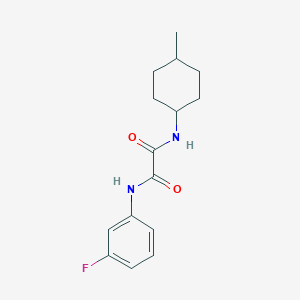 molecular formula C15H19FN2O2 B4393030 N-(3-fluorophenyl)-N'-(4-methylcyclohexyl)ethanediamide 