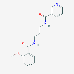 molecular formula C17H19N3O3 B4393043 N-{3-[(2-methoxybenzoyl)amino]propyl}nicotinamide 