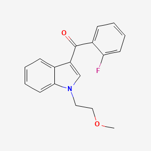 molecular formula C18H16FNO2 B4393047 (2-fluorophenyl)[1-(2-methoxyethyl)-1H-indol-3-yl]methanone 
