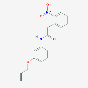 molecular formula C17H16N2O4 B4393079 N-[3-(allyloxy)phenyl]-2-(2-nitrophenyl)acetamide 