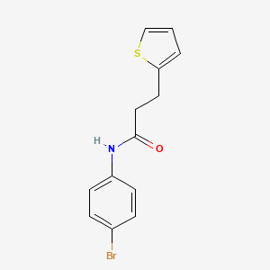 molecular formula C13H12BrNOS B4393113 N-(4-bromophenyl)-3-(2-thienyl)propanamide 
