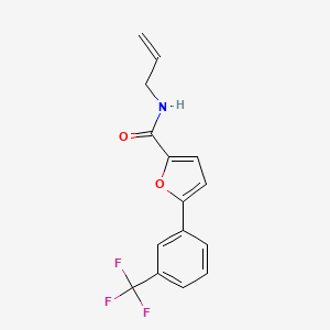 molecular formula C15H12F3NO2 B4393159 N-allyl-5-[3-(trifluoromethyl)phenyl]-2-furamide 