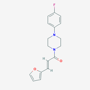 molecular formula C17H17FN2O2 B439316 (2E)-1-[4-(4-fluorophenyl)piperazin-1-yl]-3-(furan-2-yl)prop-2-en-1-one CAS No. 353471-29-1