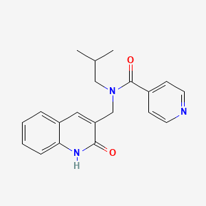 molecular formula C20H21N3O2 B4393181 N-[(2-hydroxy-3-quinolinyl)methyl]-N-isobutylisonicotinamide 