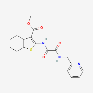 molecular formula C18H19N3O4S B4393197 methyl 2-({oxo[(2-pyridinylmethyl)amino]acetyl}amino)-4,5,6,7-tetrahydro-1-benzothiophene-3-carboxylate 