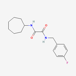 molecular formula C16H21FN2O2 B4393227 N-cycloheptyl-N'-(4-fluorobenzyl)ethanediamide 