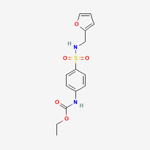 molecular formula C14H16N2O5S B4393233 ethyl (4-{[(2-furylmethyl)amino]sulfonyl}phenyl)carbamate 