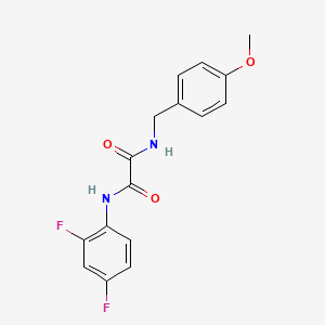 molecular formula C16H14F2N2O3 B4393235 N-(2,4-difluorophenyl)-N'-(4-methoxybenzyl)ethanediamide 