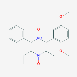 2-(2,5-dimethoxyphenyl)-5-ethyl-3-methyl-6-phenylpyrazine 1,4-dioxide
