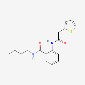 molecular formula C17H20N2O2S B4393241 N-butyl-2-[(2-thienylacetyl)amino]benzamide 