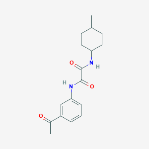 molecular formula C17H22N2O3 B4393256 N-(3-acetylphenyl)-N'-(4-methylcyclohexyl)ethanediamide 