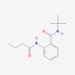 molecular formula C15H22N2O2 B4393257 N-(tert-butyl)-2-(butyrylamino)benzamide 