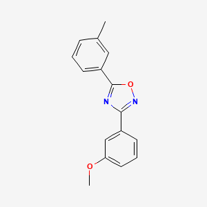 molecular formula C16H14N2O2 B4393274 3-(3-methoxyphenyl)-5-(3-methylphenyl)-1,2,4-oxadiazole 