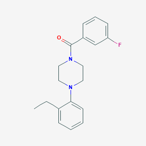 molecular formula C19H21FN2O B4393339 1-(2-ethylphenyl)-4-(3-fluorobenzoyl)piperazine 