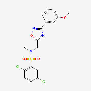 molecular formula C17H15Cl2N3O4S B4393354 2,5-dichloro-N-{[3-(3-methoxyphenyl)-1,2,4-oxadiazol-5-yl]methyl}-N-methylbenzenesulfonamide 