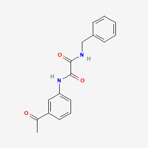 molecular formula C17H16N2O3 B4393391 N-(3-acetylphenyl)-N'-benzylethanediamide 