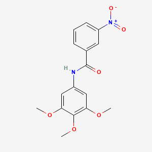 molecular formula C16H16N2O6 B4393442 3-nitro-N-(3,4,5-trimethoxyphenyl)benzamide 