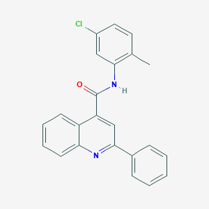molecular formula C23H17ClN2O B439358 N-(5-chloro-2-methylphenyl)-2-phenyl-4-quinolinecarboxamide CAS No. 349133-41-1