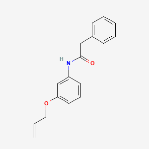 molecular formula C17H17NO2 B4393595 N-[3-(allyloxy)phenyl]-2-phenylacetamide 