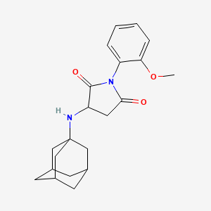 molecular formula C21H26N2O3 B4393697 3-(1-adamantylamino)-1-(2-methoxyphenyl)-2,5-pyrrolidinedione 