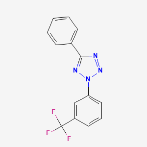 molecular formula C14H9F3N4 B4393751 5-phenyl-2-[3-(trifluoromethyl)phenyl]-2H-tetrazole 