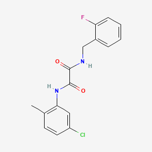 molecular formula C16H14ClFN2O2 B4393766 N-(5-chloro-2-methylphenyl)-N'-(2-fluorobenzyl)ethanediamide 