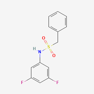 molecular formula C13H11F2NO2S B4393784 N-(3,5-difluorophenyl)-1-phenylmethanesulfonamide 