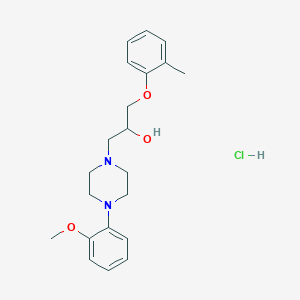molecular formula C21H29ClN2O3 B4393811 1-[4-(2-methoxyphenyl)piperazin-1-yl]-3-(2-methylphenoxy)propan-2-ol hydrochloride 