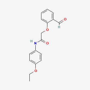 molecular formula C17H17NO4 B4393830 N-(4-ethoxyphenyl)-2-(2-formylphenoxy)acetamide 