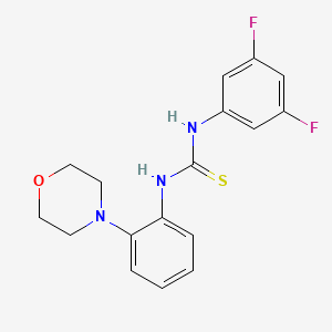 molecular formula C17H17F2N3OS B4393831 N-(3,5-difluorophenyl)-N'-[2-(4-morpholinyl)phenyl]thiourea 