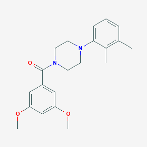 molecular formula C21H26N2O3 B439387 1-(3,5-Dimethoxybenzoyl)-4-(2,3-dimethylphenyl)piperazine CAS No. 329050-02-4