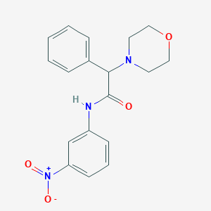 molecular formula C18H19N3O4 B4393873 2-(4-morpholinyl)-N-(3-nitrophenyl)-2-phenylacetamide 